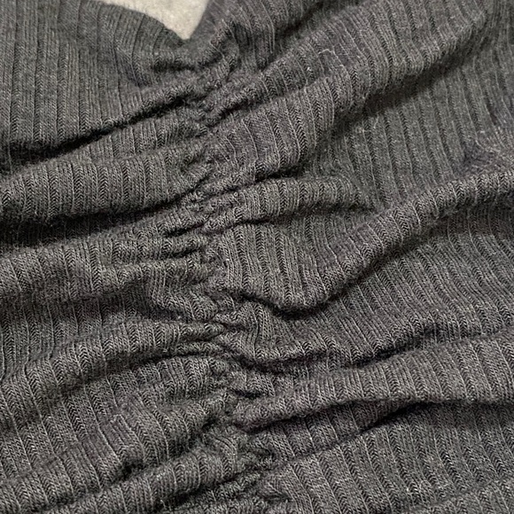 Urban Outfitters Ruched Crop Top, Black, Small - Picture 3 of 6